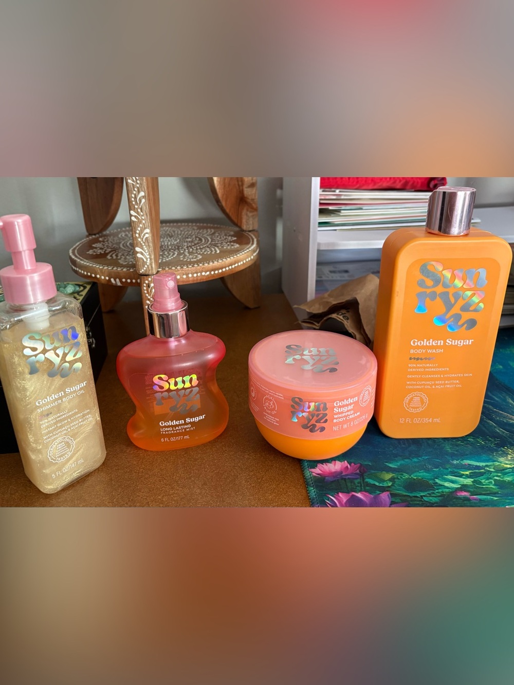 Sol de Janeiro Golden Sugar Body Care Set Orange & Pink NWT